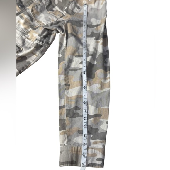 BKE BUCKLE WOMEN'S 100% COTTON DRAWSTRINGS CAMO FIELD JACKET COAT MILITARY TOP~L - Picture 8 of 14